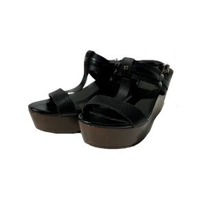 Genuine Leather Platform Sandals Size 11